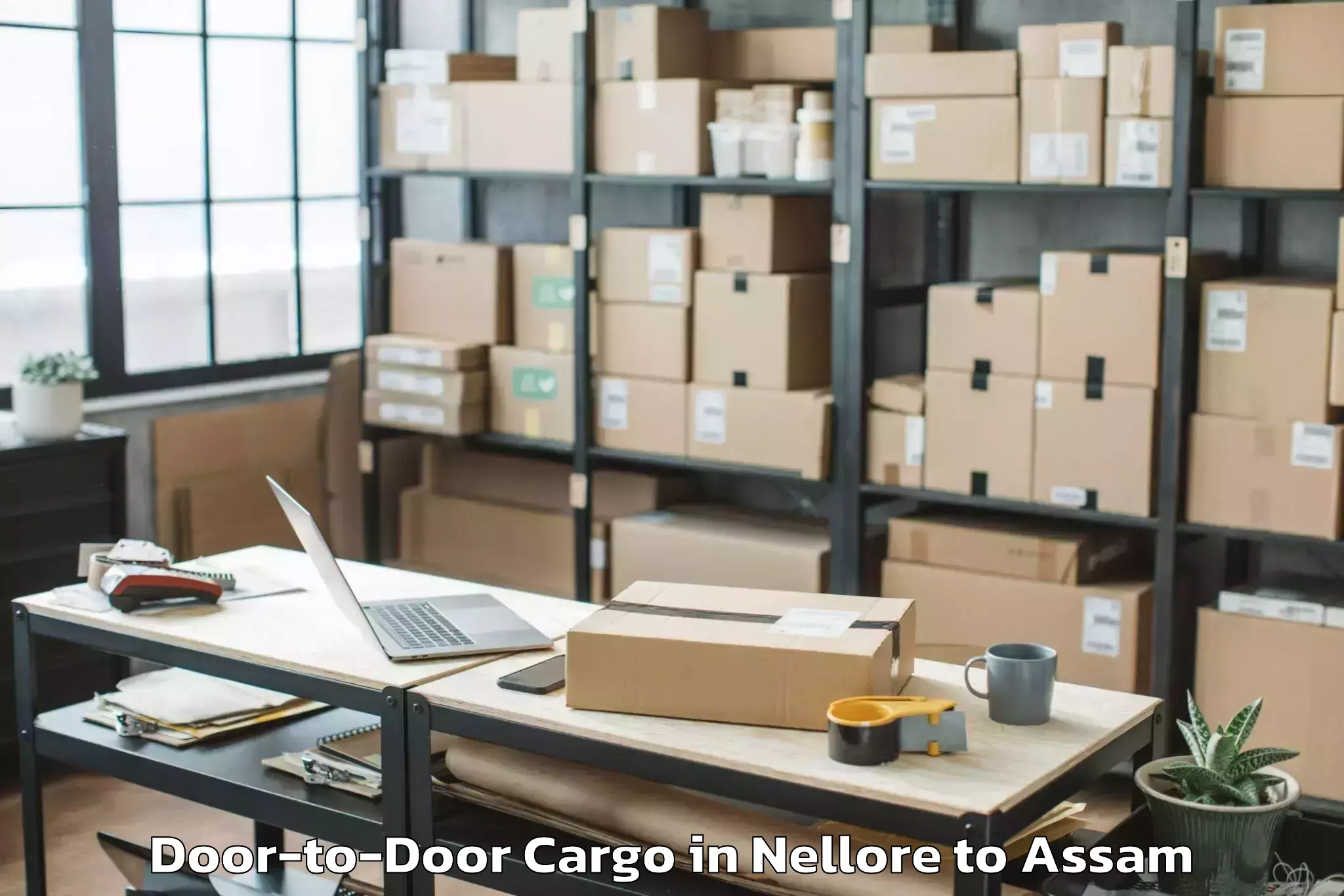 Book Nellore to Guwahati Airport Gau Door To Door Cargo Online